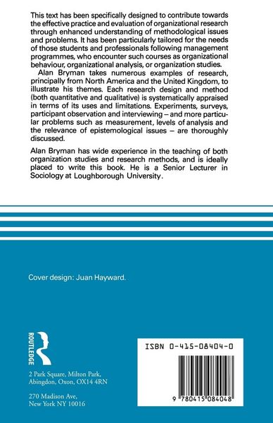 Produktbild: Research Methods and Organization Studies