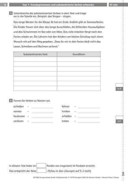 Produktbild: Deutsch-Tests 3. Klasse