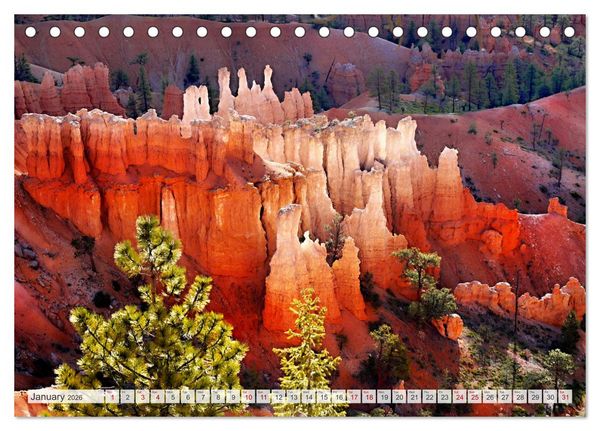 Produktbild: Bryce Canyon, Sunrise and Sunset points (Desk Calendar 2026 DIN A5 landscape), CALVENDO 12 Month DeskCalendar
