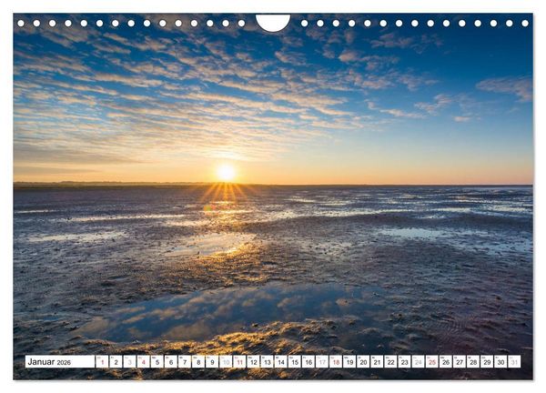 Produktbild: Eiderstedt - Willkommen am Watt (Wandkalender 2026 DIN A4 quer), CALVENDO Monatskalender