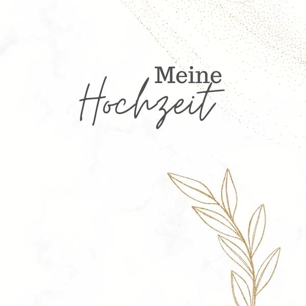 Produktbild: Meine Hochzeit- Hochzeitsg&auml;stebuch Premium Hardcover 78 Seiten