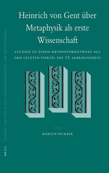 Produktbild: Heinrich Von Gent &Uuml;ber Metaphysik ALS Erste Wissenschaft