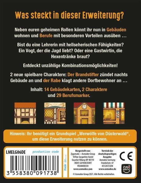 Produktbild: Werw&ouml;lfe - Die Gemeinde (Spiel-Zubeh&ouml;r)