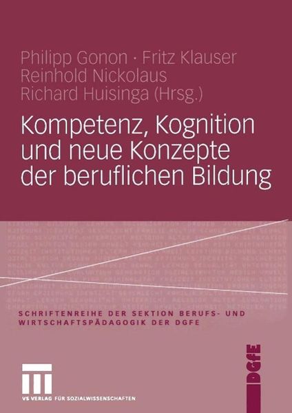 Produktbild: Kompetenz, Kognition und Neue Konzepte der beruflichen Bildung