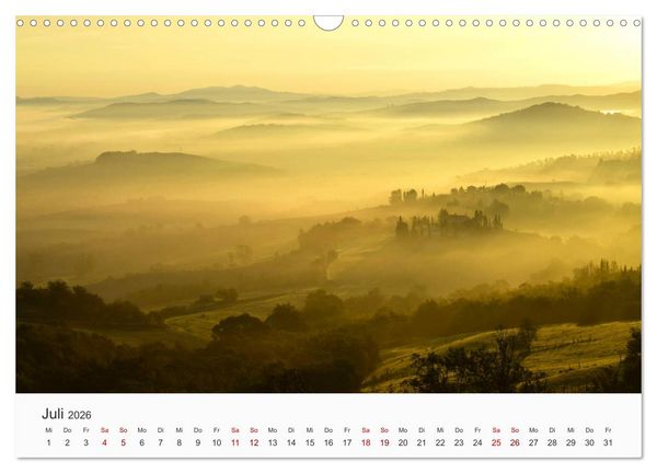 Produktbild: Toskana - idyllische Landschaft (Wandkalender 2026 DIN A3 quer), CALVENDO Monatskalender