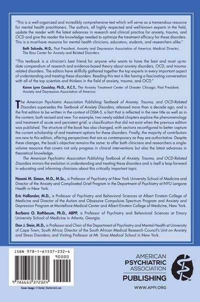 Produktbild: The American Psychiatric Association Publishing Textbook of Anxiety, Trauma, and OCD-Related Disorders