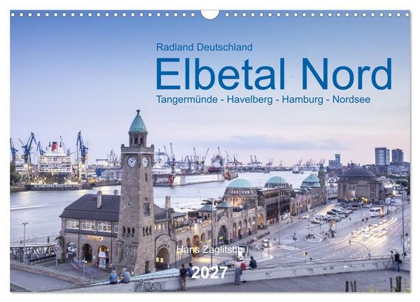 Produktbild: Elbetal Nord - Radland Deutschland (Wandkalender 2027 DIN A3 quer), CALVENDO Monatskalender