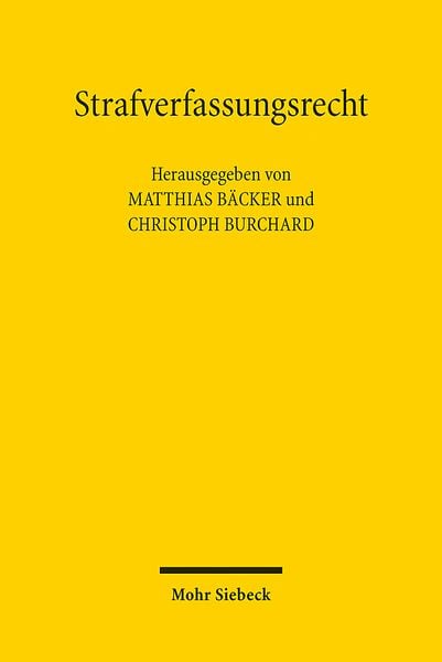 Produktbild: Strafverfassungsrecht