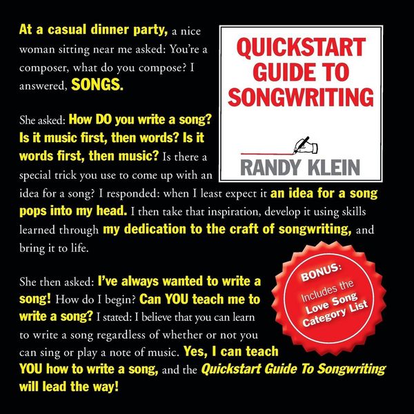 Produktbild: Quickstart Guide to Songwriting