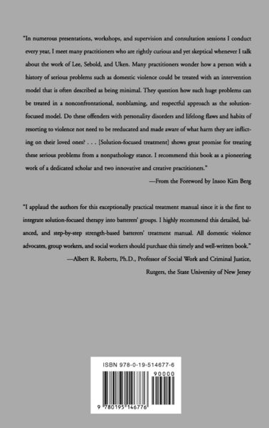 Produktbild: Solution-Focused Treatment of Domestic Violence Offenders