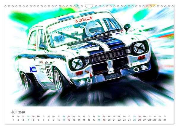Produktbild: Kultautos - Capri und Escort (Wandkalender 2026 DIN A3 quer), CALVENDO Monatskalender