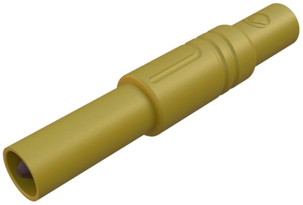 SKS Hirschmann LAS S G Sicherheits-Lamellenstecker Stecker, gerade Stift-Ø: 4mm Gelb 1St.