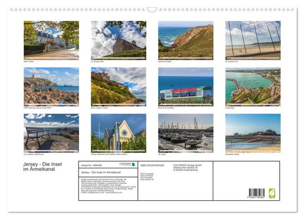Produktbild: Jersey - Die Insel im &Auml;rmelkanal (Wandkalender 2026 DIN A2 quer), CALVENDO Monatskalender