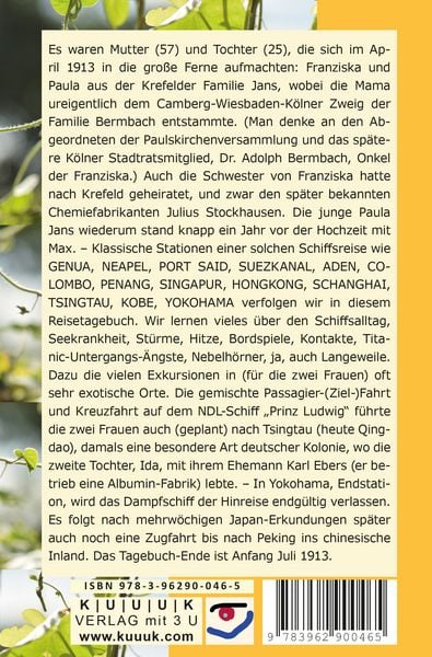 Produktbild: Basisausgabe &ndash; Tagebuch einer Schiffsreise von Genua bis nach China und Japan 1913