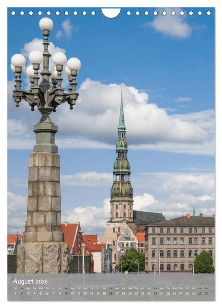 Produktbild: Riga Sigulda Latvia (Wall Calendar 2026 DIN A4 portrait), CALVENDO 12 Month Wall Calendar