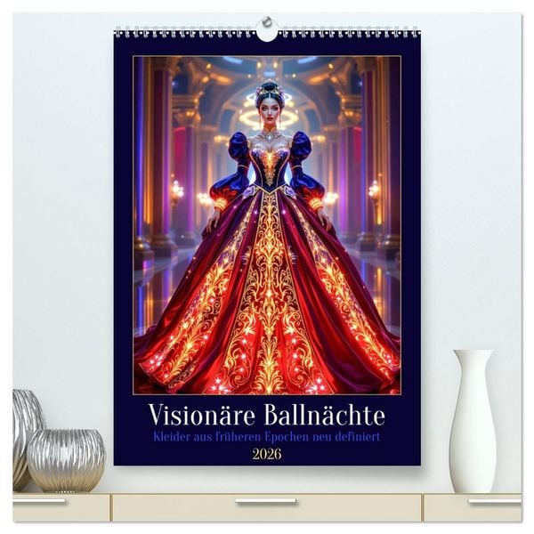 Produktbild: Vision&auml;re Balln&auml;chte (hochwertiger Premium Wandkalender 2026 DIN A2 hoch), Kunstdruck in Hochglanz
