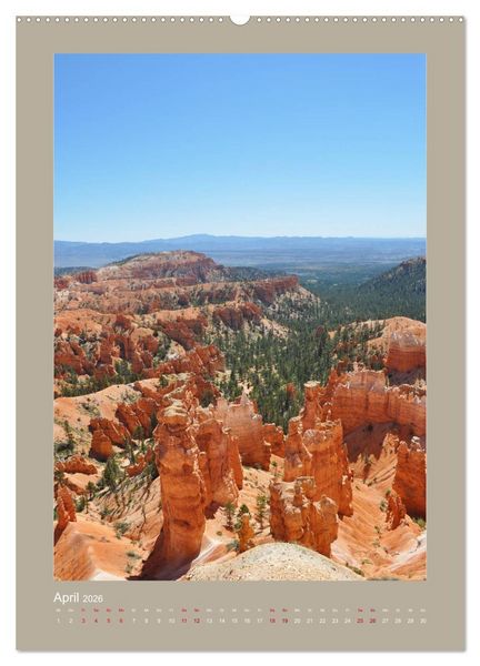 Produktbild: Erlebe mit mir den Bryce Canyon Nationalpark (hochwertiger Premium Wandkalender 2026 DIN A2 hoch), Kunstdruck in Hochglanz