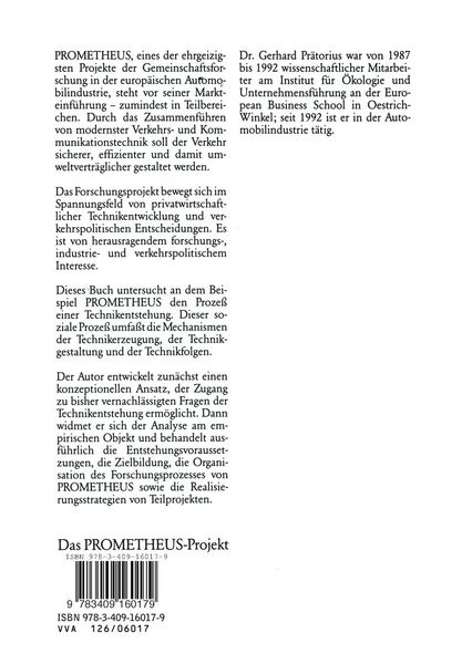 Produktbild: Das PROMETHEUS-Projekt