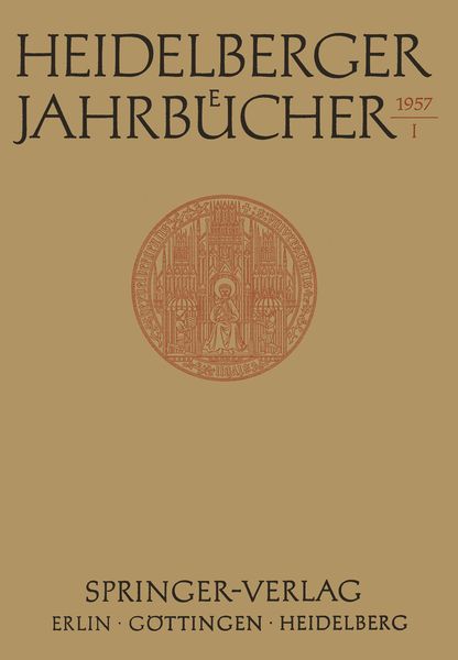 Produktbild: Heidelberger Jahrb&uuml;cher