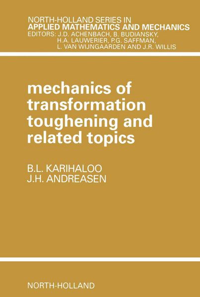 Produktbild: Mechanics of Transformation Toughening and Related Topics