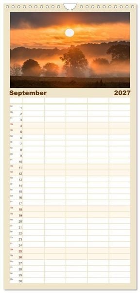 Produktbild: Familienplaner 2027 - Magische Stimmungen in Mecklenburg-Vorpommern mit 5 Spalten (Wandkalender, 21 x 45 cm) CALVENDO