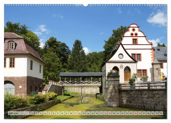 Produktbild: Schl&ouml;sser- und Burgenland Th&uuml;ringen (hochwertiger Premium Wandkalender 2026 DIN A2 quer), Kunstdruck in Hochglanz