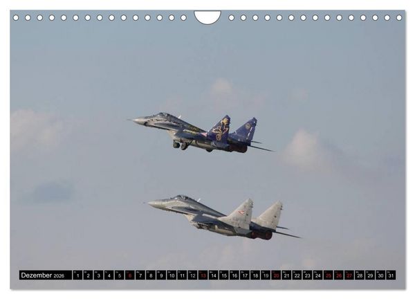 Produktbild: Augenblicke in der Luft: MiG-29 Fulcrum (Wandkalender 2026 DIN A4 quer), CALVENDO Monatskalender