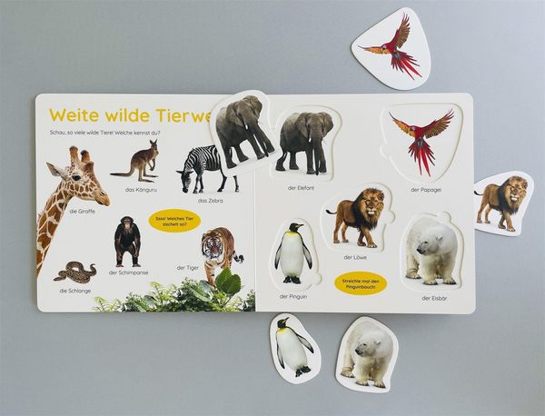 Produktbild: Erstes Lernen Puzzlebuch. Tiere