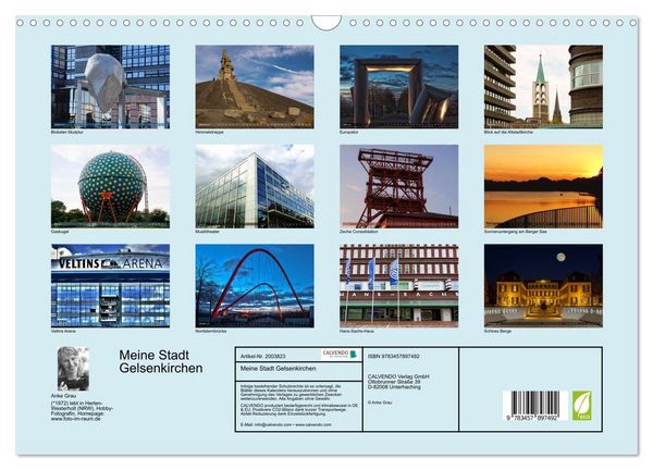 Produktbild: Meine Stadt Gelsenkirchen (Wandkalender 2026 DIN A3 quer), CALVENDO Monatskalender
