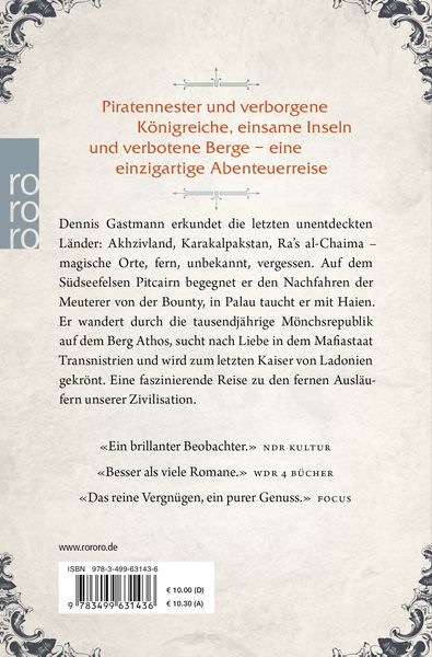 Produktbild: Atlas der unentdeckten L&auml;nder