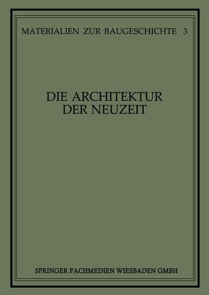 Produktbild: Die Architektur der Neuzeit