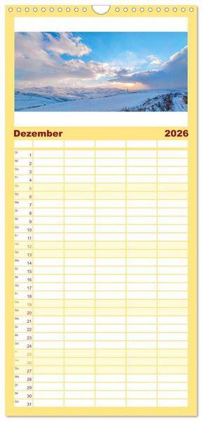 Produktbild: Familienplaner 2026 - Armenien - Ein wundersch&ouml;nes Naturerlebnis. mit 5 Spalten (Wandkalender, 21 x 45 cm) CALVENDO