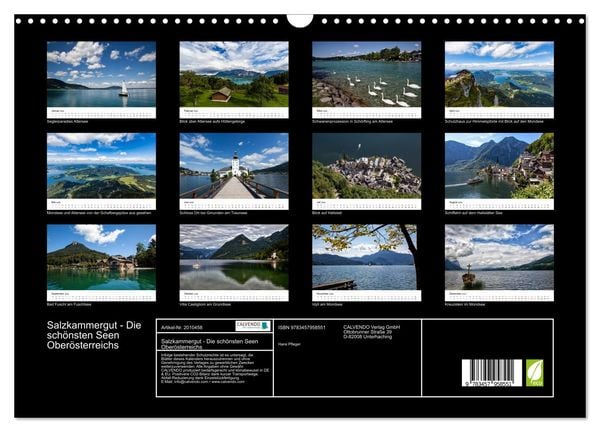 Produktbild: Salzkammergut - Die sch&ouml;nsten Seen Ober&ouml;sterreichs (Wandkalender 2026 DIN A3 quer), CALVENDO Monatskalender