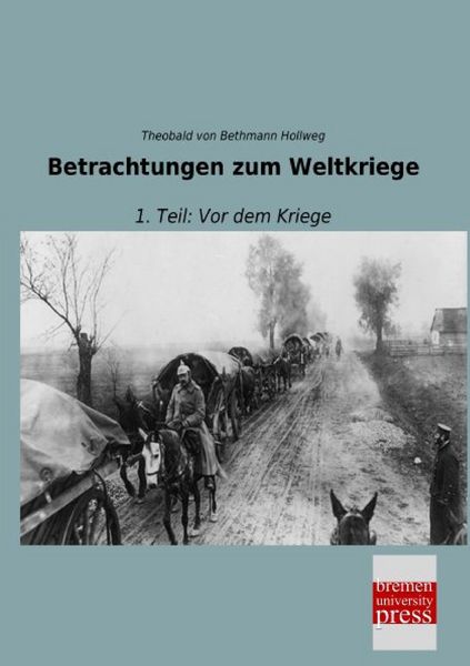 Produktbild: Betrachtungen zum Weltkriege