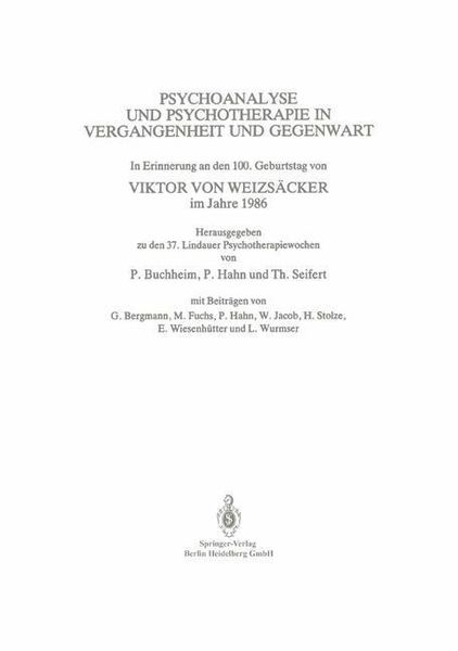 Produktbild: Psychoanalyse und Psychotherapie in der Vergangenheit und Gegenwart