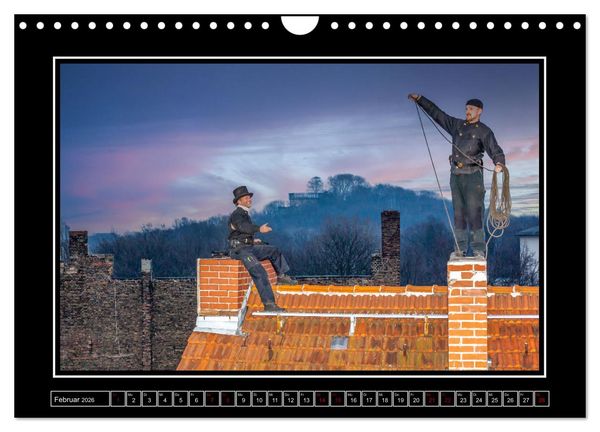 Produktbild: Schornsteinfeger &uuml;ber Berlin - Gl&uuml;ckseligkeit (Wandkalender 2026 DIN A4 quer), CALVENDO Monatskalender