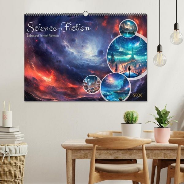 Produktbild: SCIENCE-FICTION Leben auf fernen Planeten (Wandkalender 2026 DIN A2 quer), CALVENDO Monatskalender