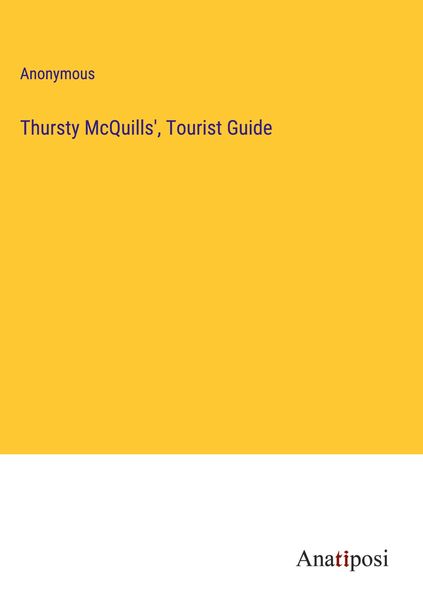 Produktbild: Thursty McQuills', Tourist Guide