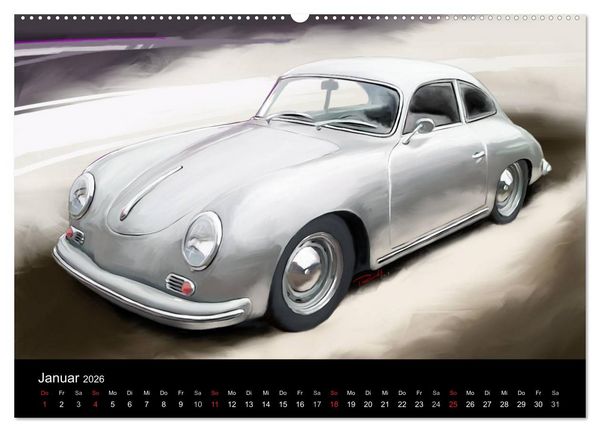 Produktbild: Classic Car Art by Reinhold Art&acute;s (Wandkalender 2026 DIN A2 quer), CALVENDO Monatskalender