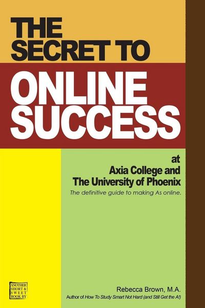 Produktbild: The Secret to Online Success at Axia College and the University of Phoenix