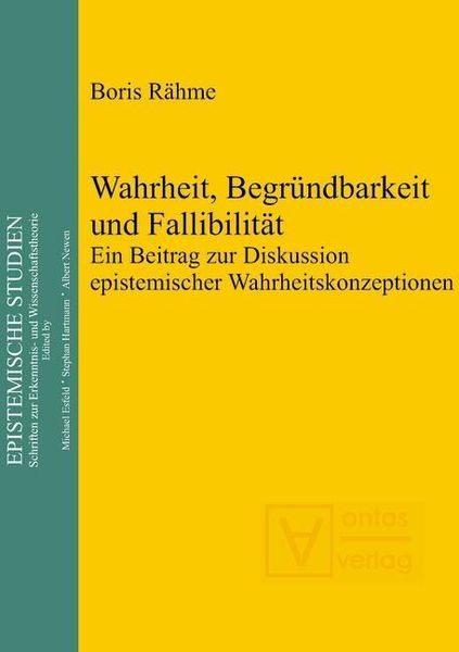 Produktbild: Wahrheit, Begr&uuml;ndbarkeit und Fallibilit&auml;t