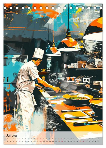 Produktbild: Chef de Cuisine - Mein Traumberuf Koch (Tischkalender 2026 DIN A5 hoch), CALVENDO Monatskalender