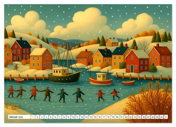 Produktbild: Zw&ouml;lf Momente (Wandkalender 2026 DIN A3 quer), CALVENDO Monatskalender
