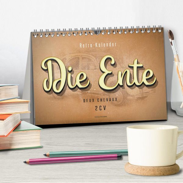 Produktbild: Die Ente, Deux Chevaux, 2CV (Tischkalender 2026 DIN A5 quer), CALVENDO Monatskalender