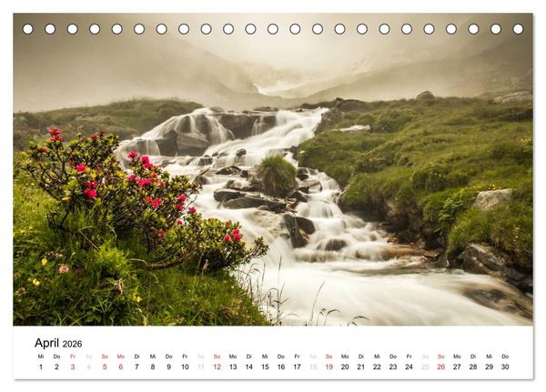 Produktbild: Bergpixel "kreuz und quer durch die Alpen" (Tischkalender 2026 DIN A5 quer), CALVENDO Monatskalender