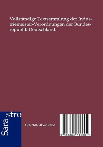 Produktbild: Verordnungen &uuml;ber die Pr&uuml;fungen zum Industriemeister