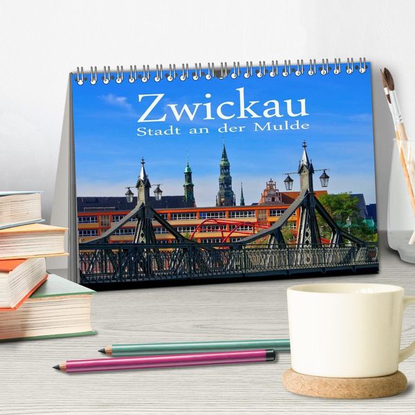 Produktbild: Zwickau - Stadt an der Mulde (Tischkalender 2026 DIN A5 quer), CALVENDO Monatskalender
