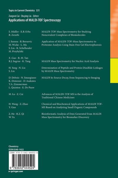 Produktbild: Applications of MALDI-TOF Spectroscopy
