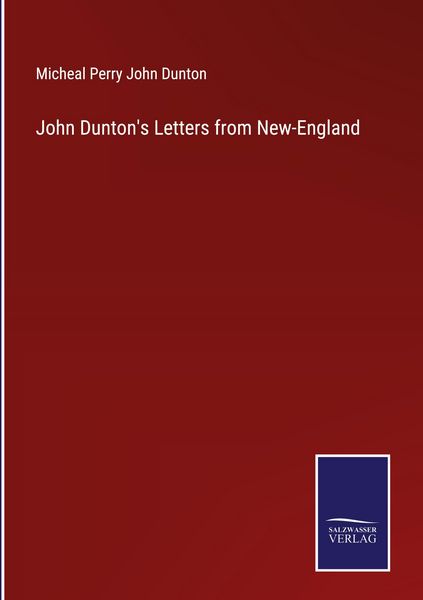Produktbild: John Dunton's Letters from New-England