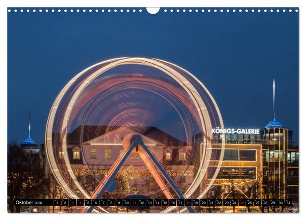 Produktbild: Kassel bei Nacht (Wandkalender 2026 DIN A3 quer), CALVENDO Monatskalender